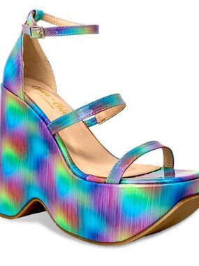 Women’s Chunky Flatform Slide Heeled Sandal